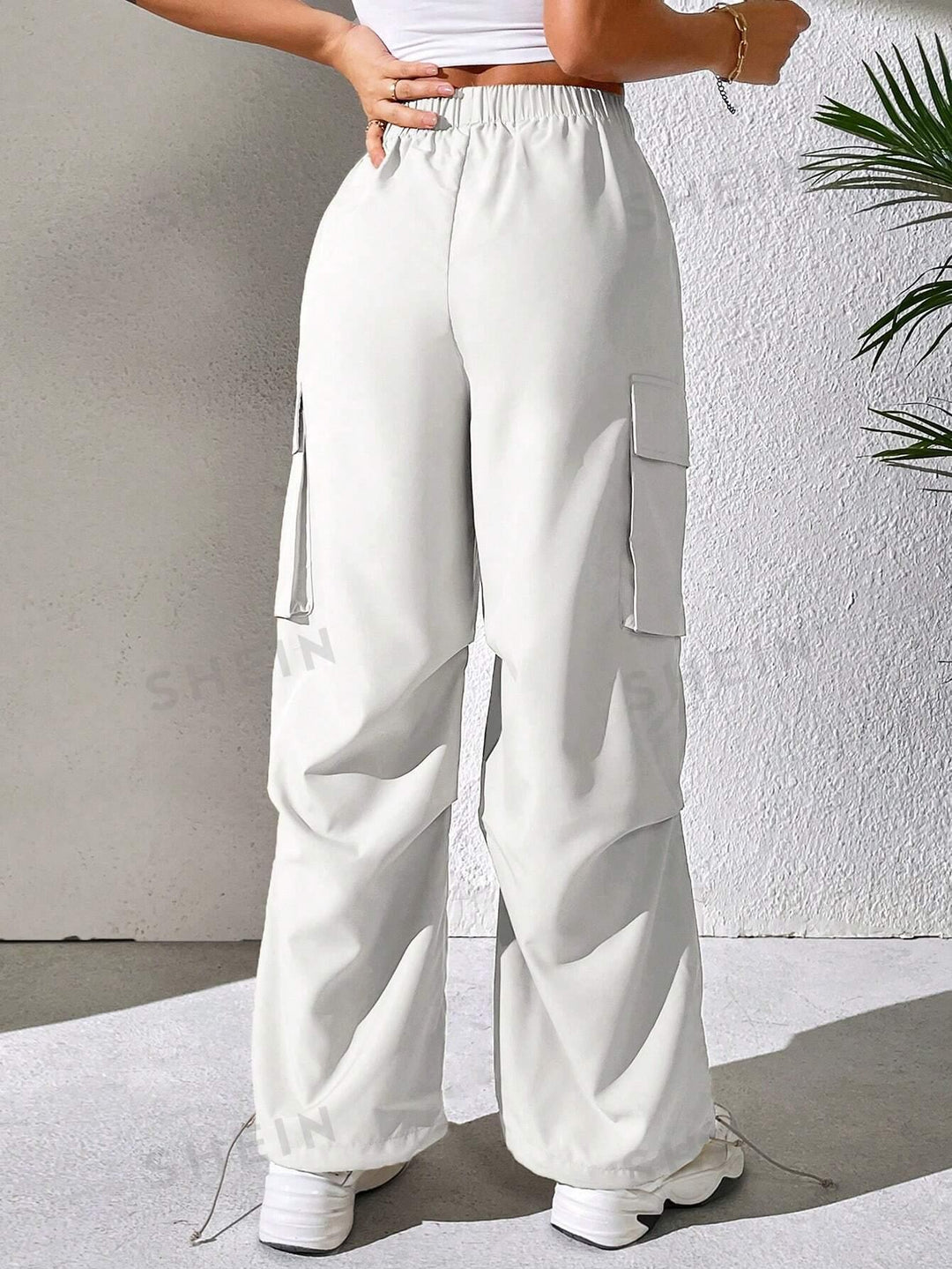 White Cargo Pants