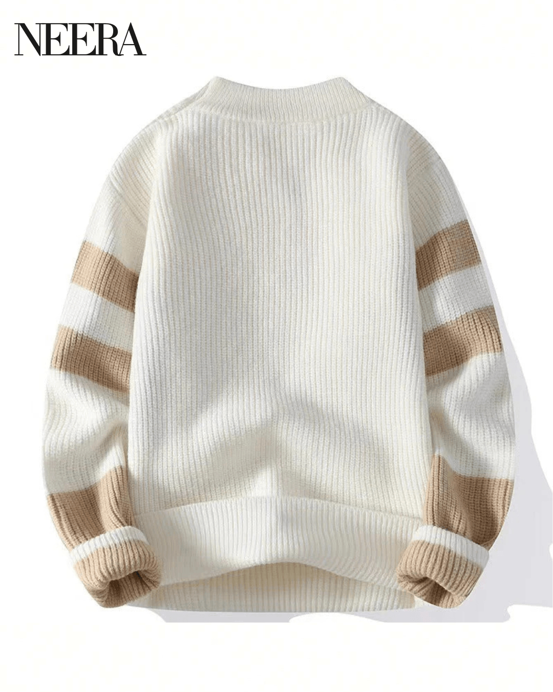 Knitted sweater with a relaxed cut