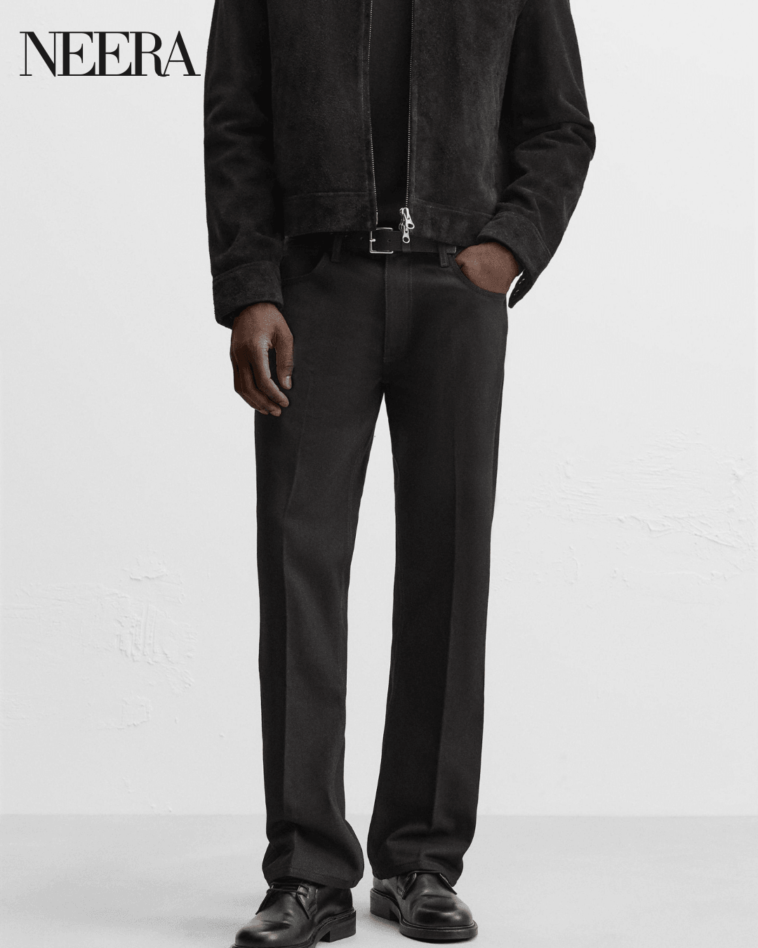 Classic Black Wool Trousers