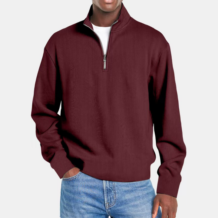 MARTINO | MAGLIONE MEZZA ZIP