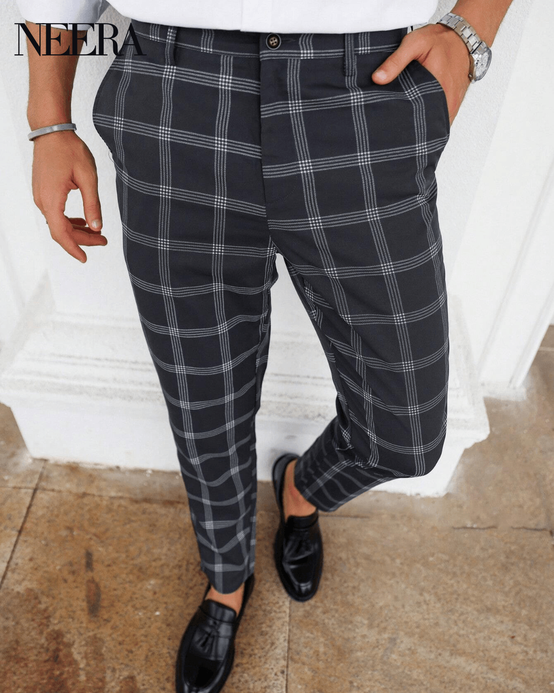 Elegant Checkered Pants