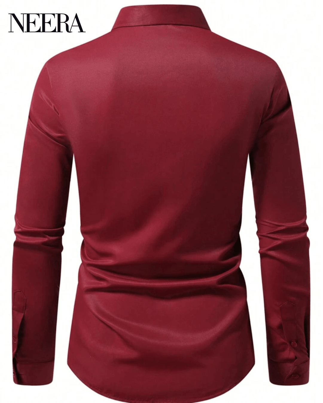 Elegante camicia in cotone a maniche lunghe