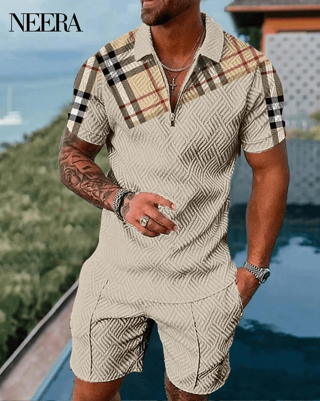 Cassander Polo Shirt And Shorts Co-Ord