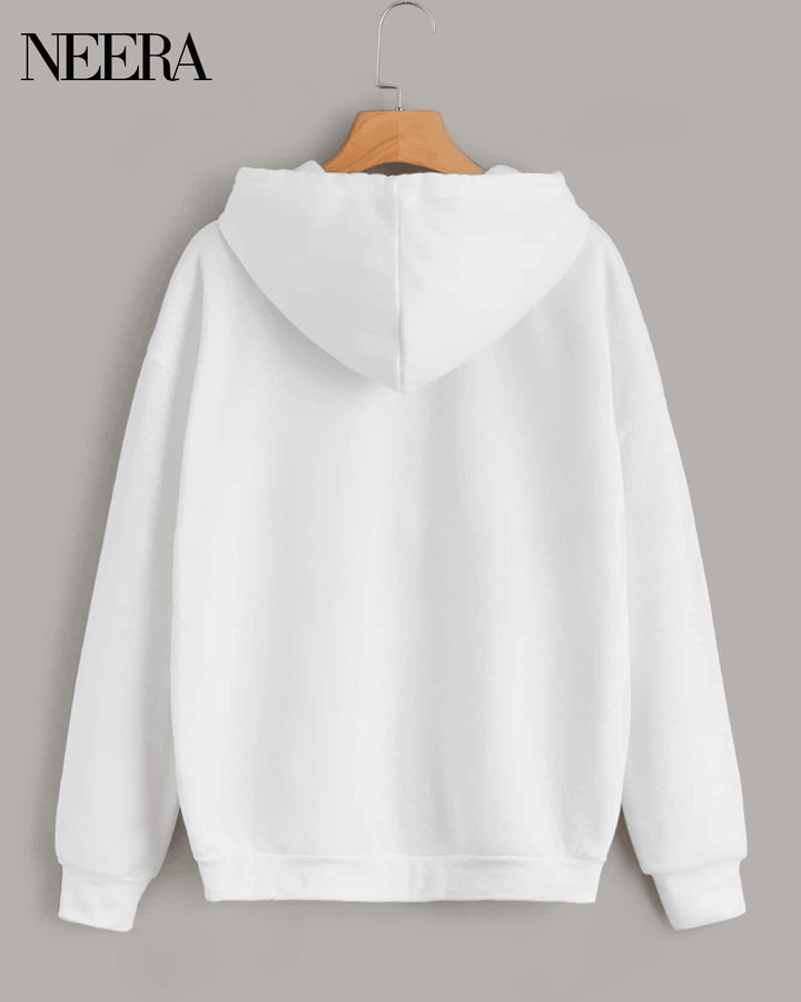 Sweatshirt with zip and hood