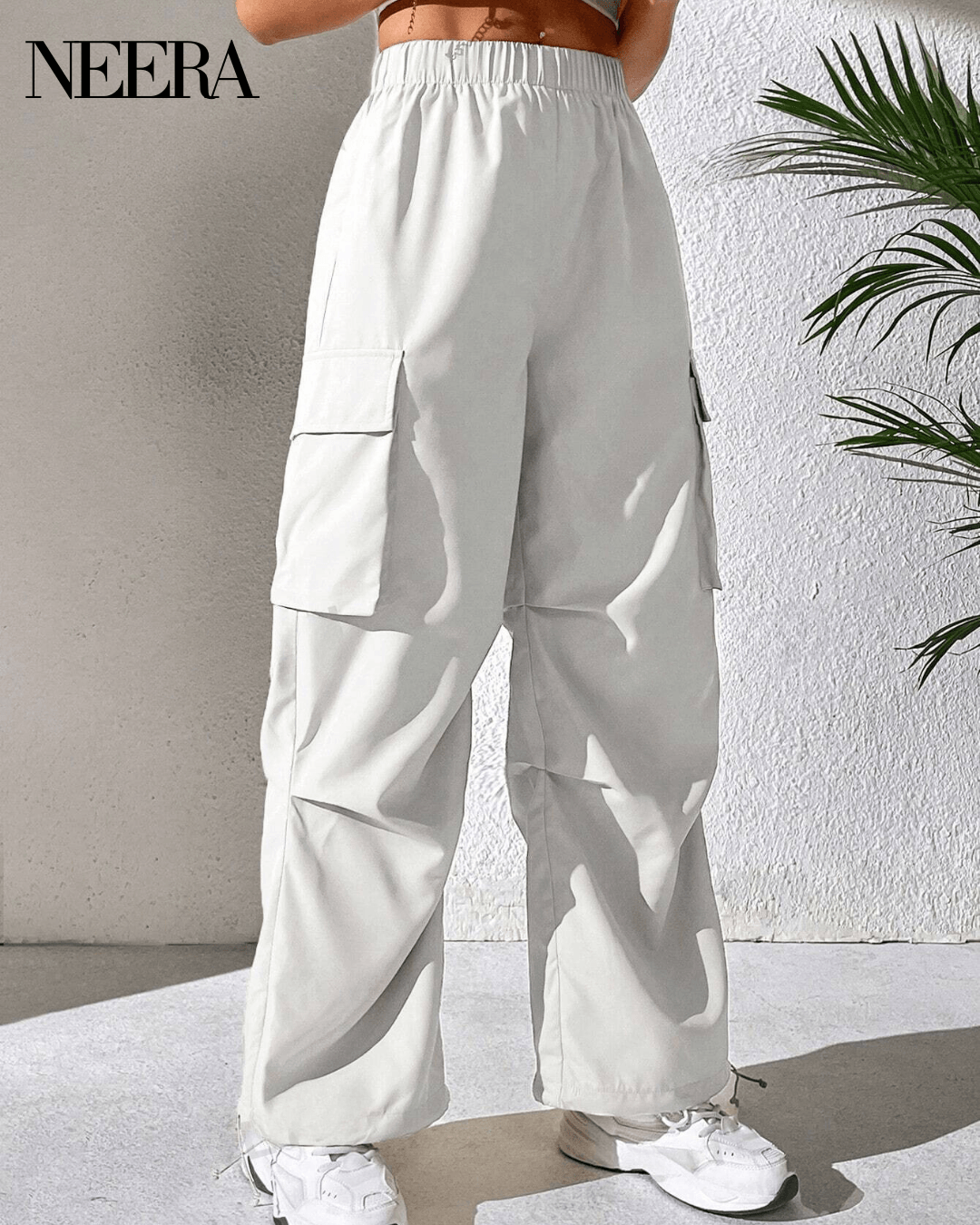 White Cargo Pants