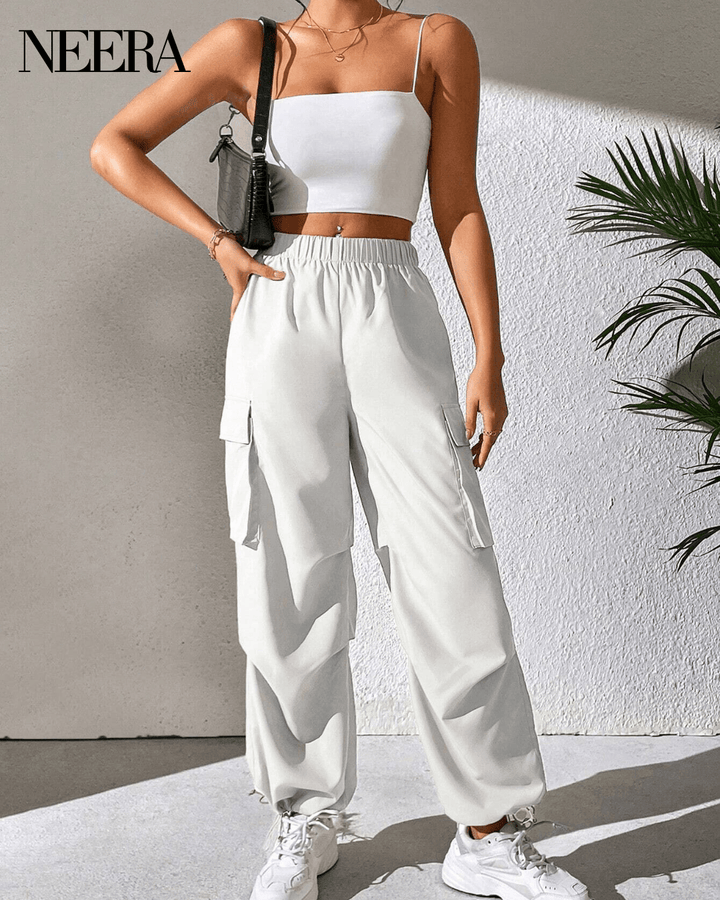 White Cargo Pants