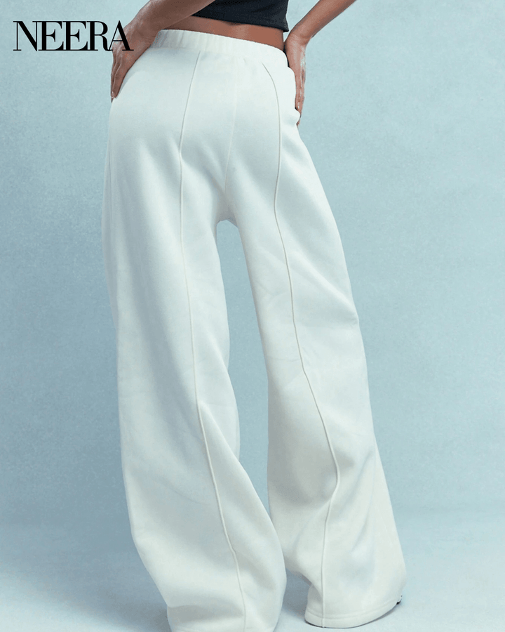 Wide Leg Pants with Drawstring