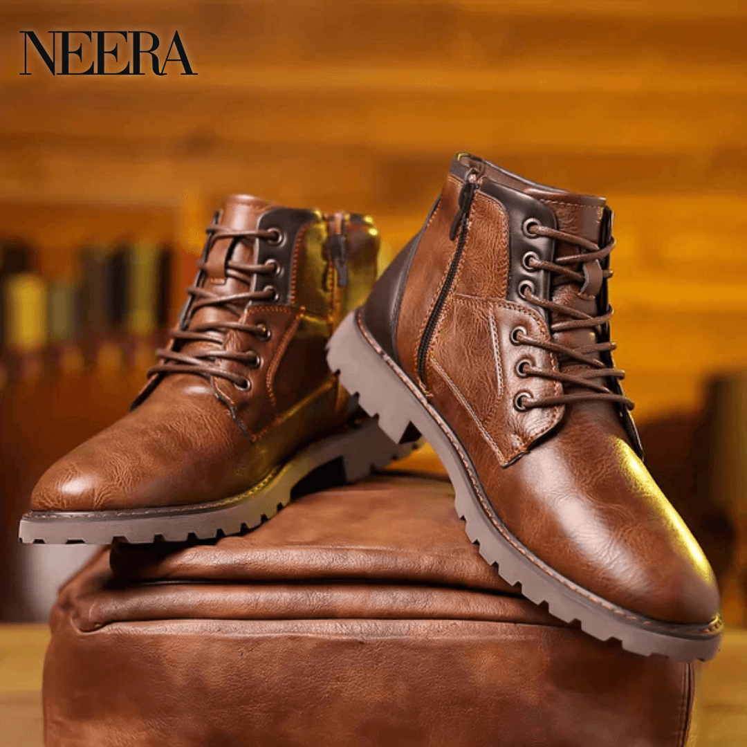 Jethro | Lace-up boots made of premium leather Normal price