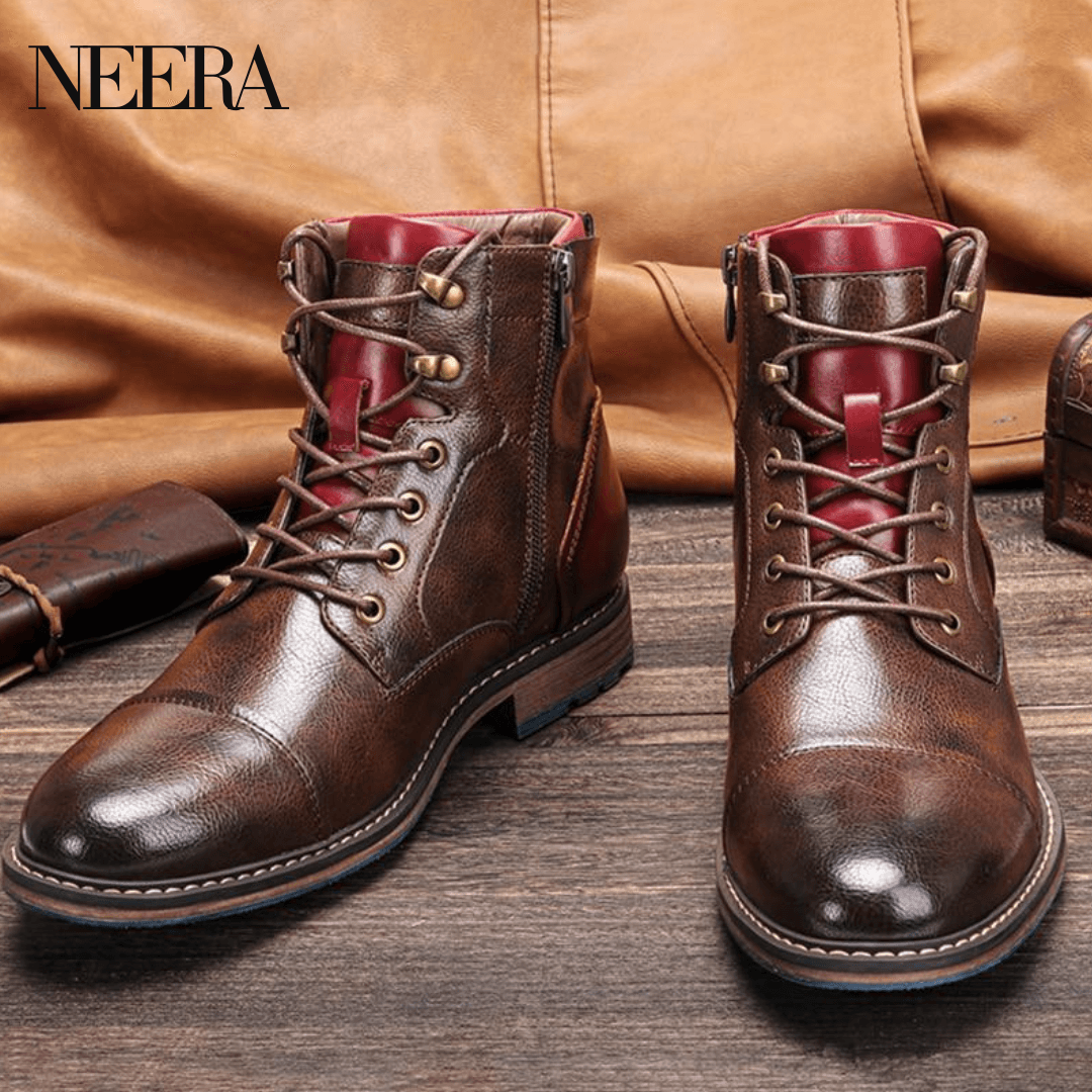 Aaron | Handmade premium leather Oxford boots