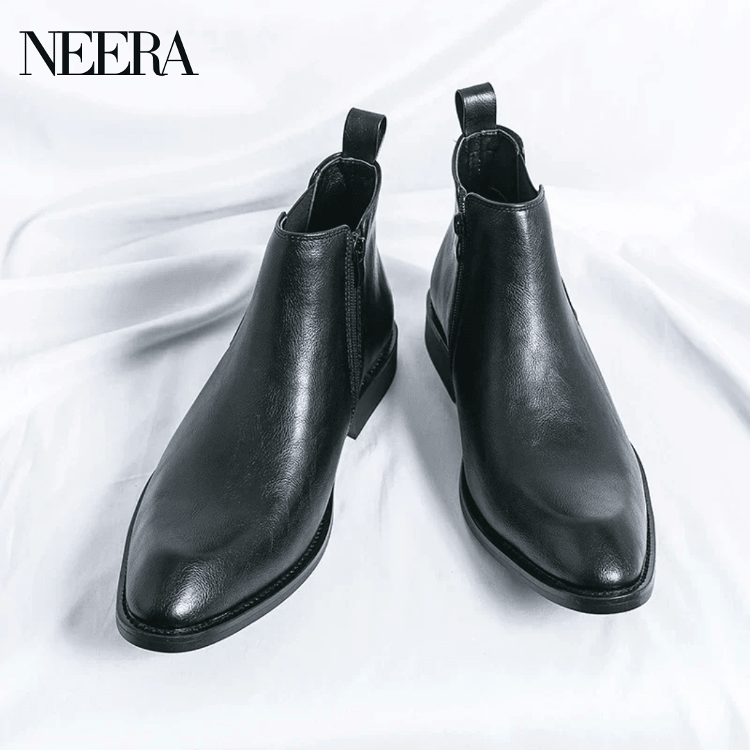 Cooper | Leather Chelsea boots with zip