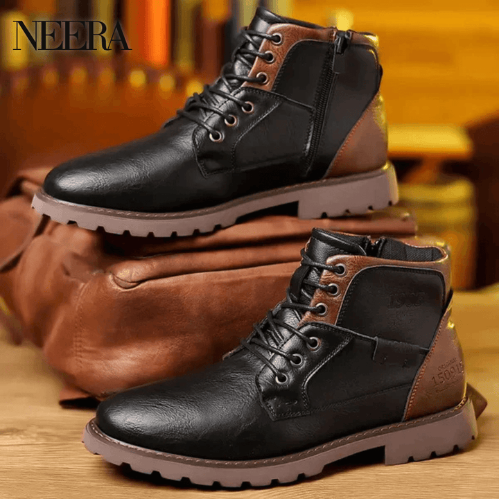 Jethro | Lace-up boots made of premium leather Normal price