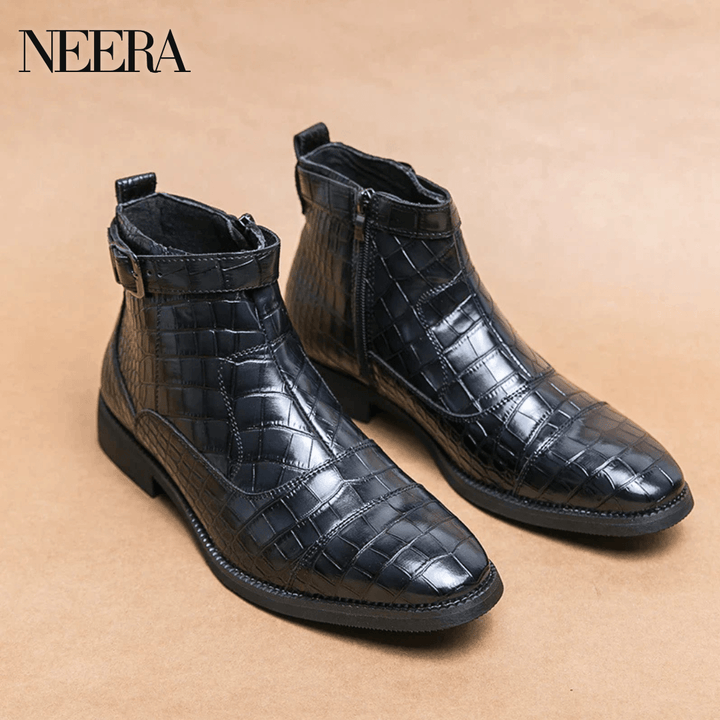 Baron | Leather boots with buckle