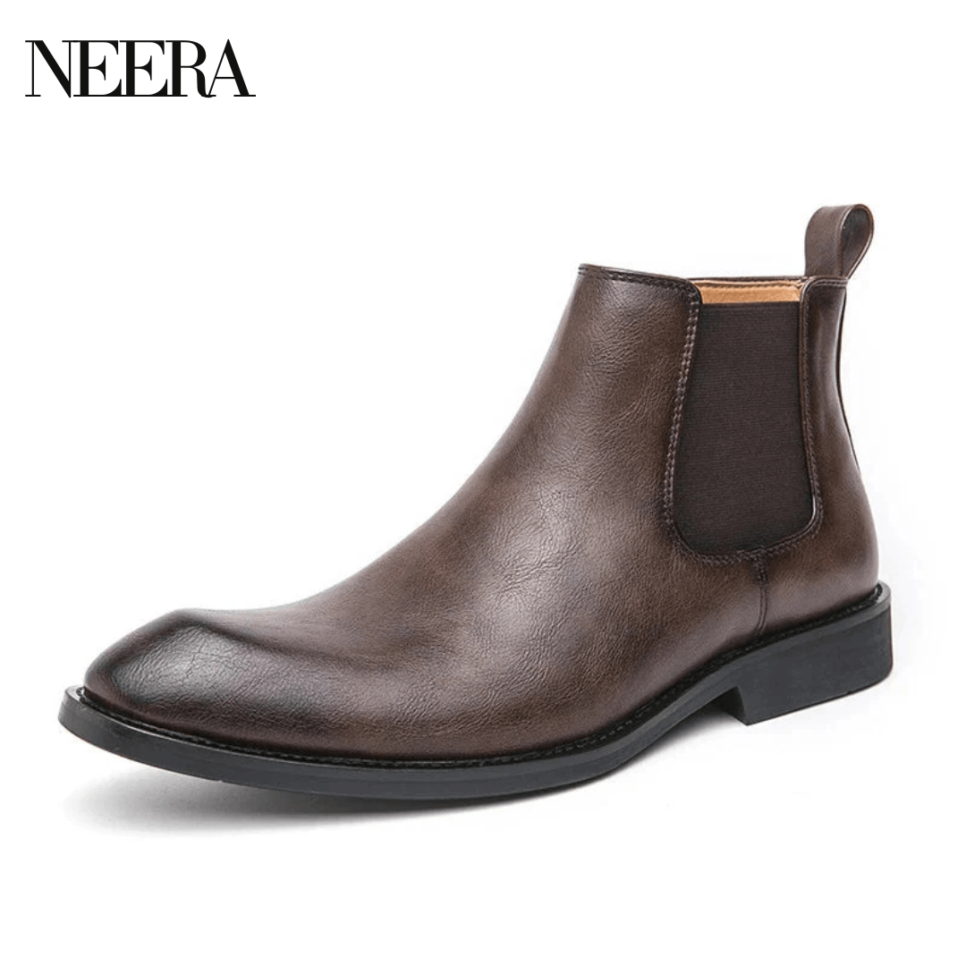 Cooper | Leather Chelsea boots with zip