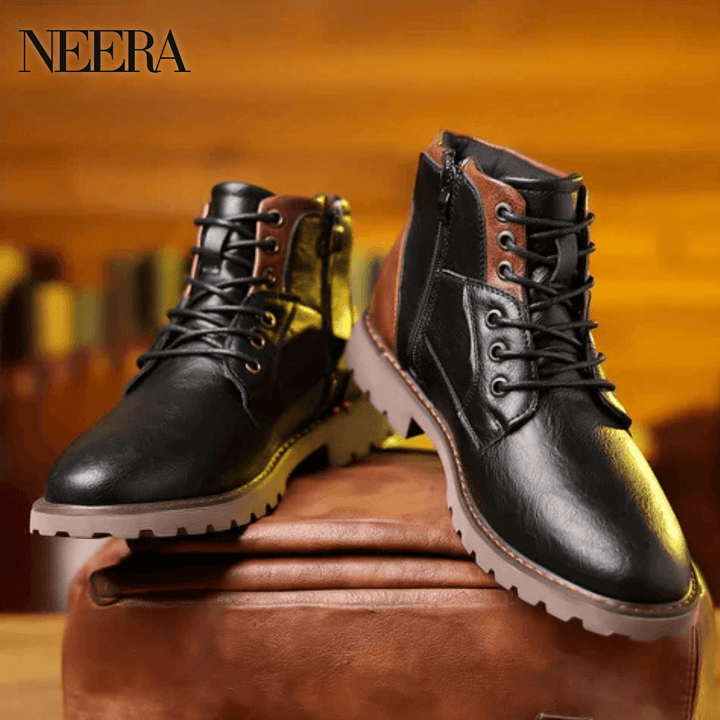 Jethro | Lace-up boots made of premium leather Normal price