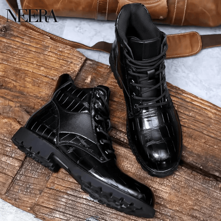 Rendell | Crocodile leather boots