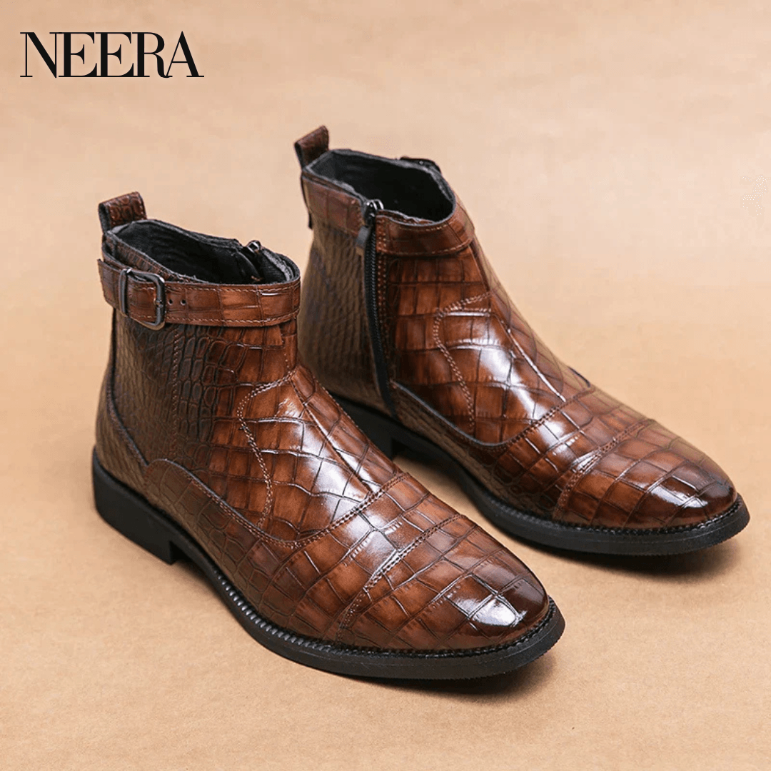 Baron | Leather boots with buckle