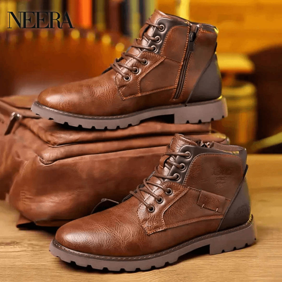 Jethro | Lace-up boots made of premium leather Normal price