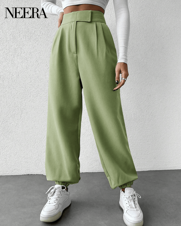 High waist trousers