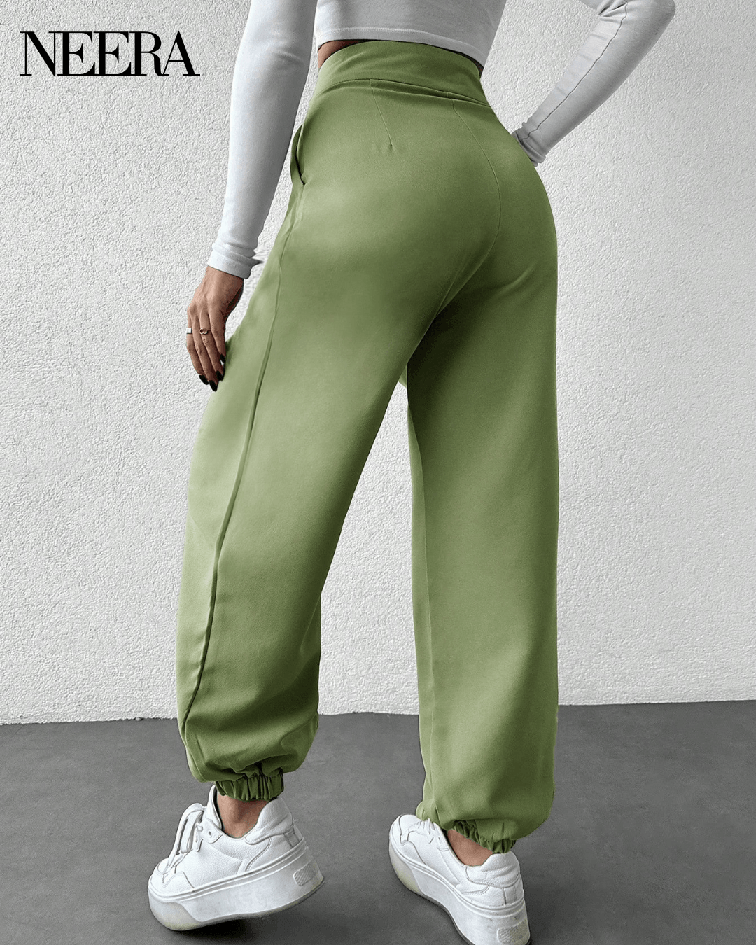 High waist trousers