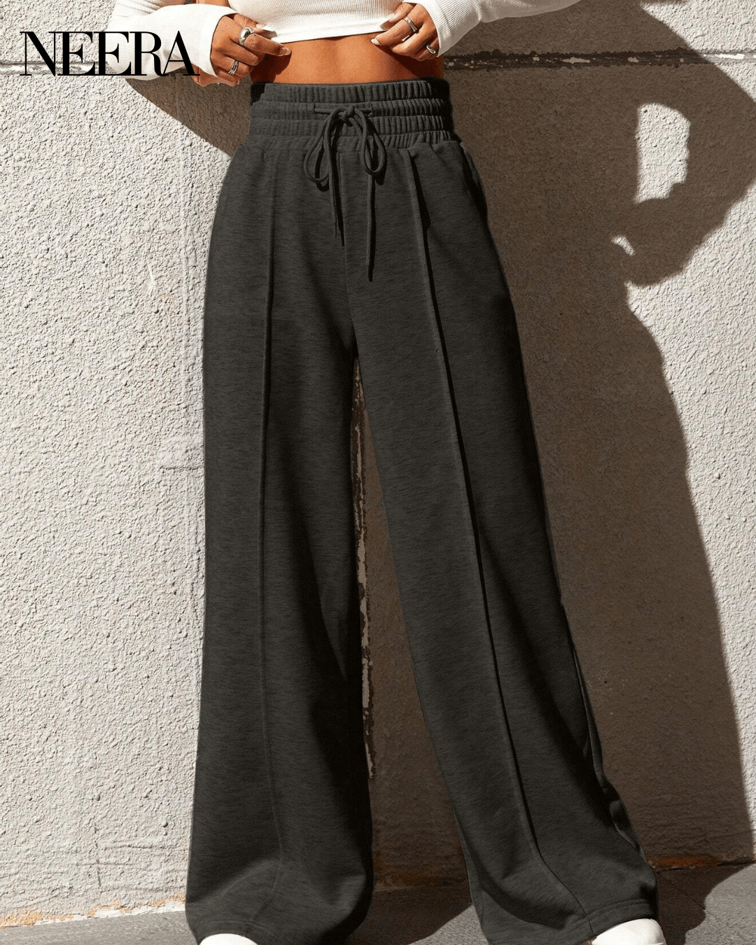 Suit Pants with Drawstring Waist