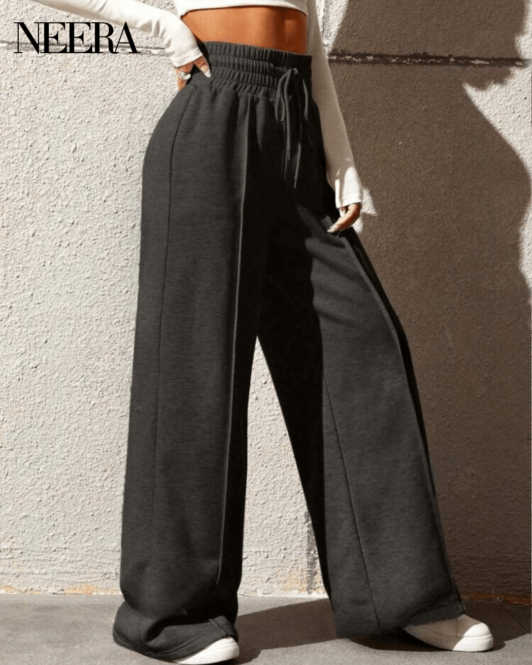 Suit Pants with Drawstring Waist