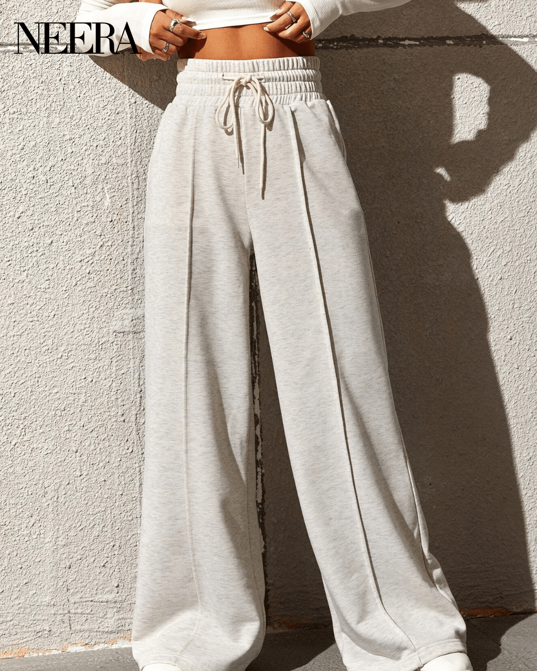 Suit Pants with Drawstring Waist