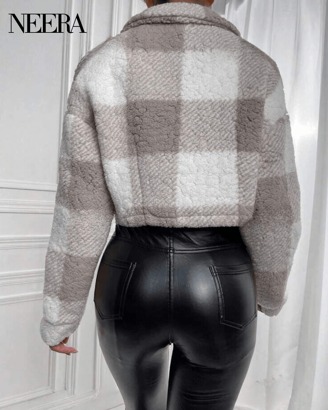 Checked Teddy Jacket