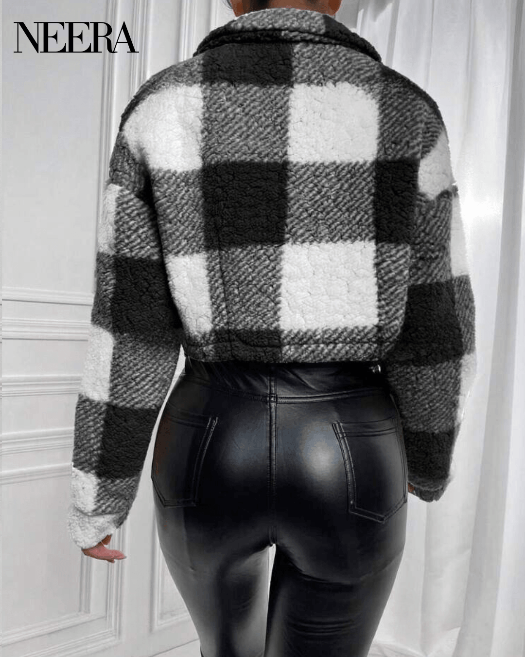 Checked Teddy Jacket