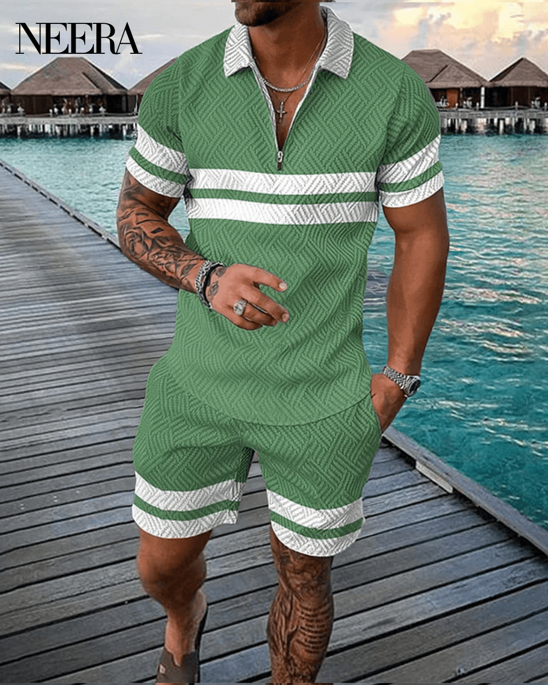 Apogee Polo Shirt And Shorts Co-Ord