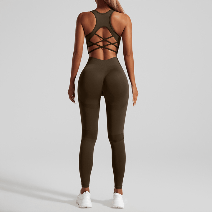 Yoga Set 2-Piece: Leggings and Top-Bra