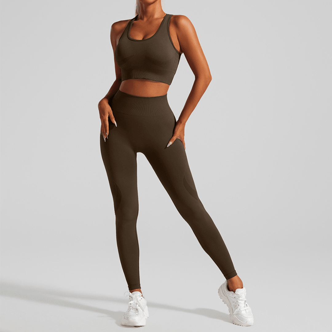 Yoga Set 2-Piece: Leggings and Top-Bra