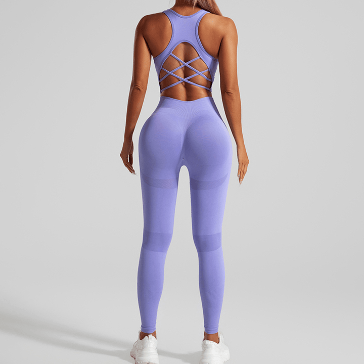 Yoga Set 2-Piece: Leggings and Top-Bra