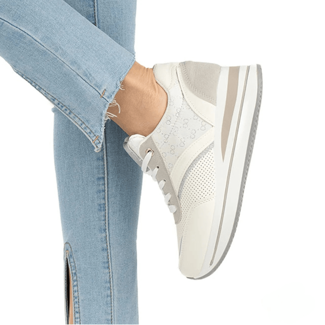 Sneakers casual da passeggio Clary con comoda zeppa