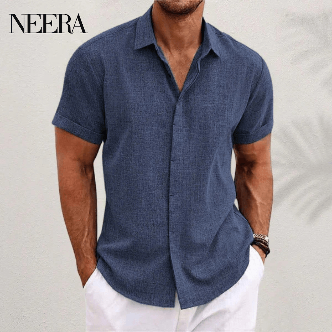 Airy cotton-linen-mix shirt