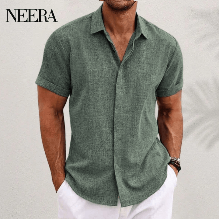 Airy cotton-linen-mix shirt