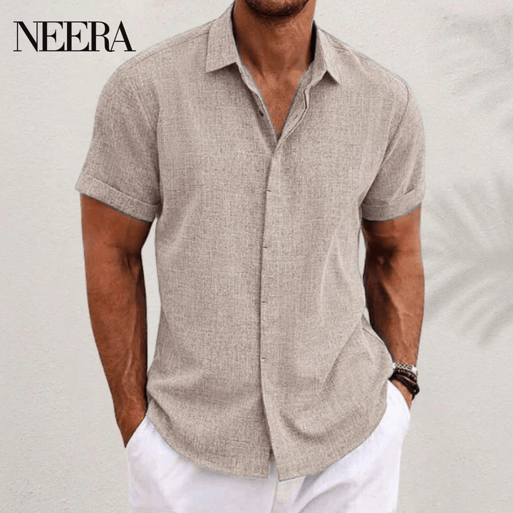 Airy cotton-linen-mix shirt