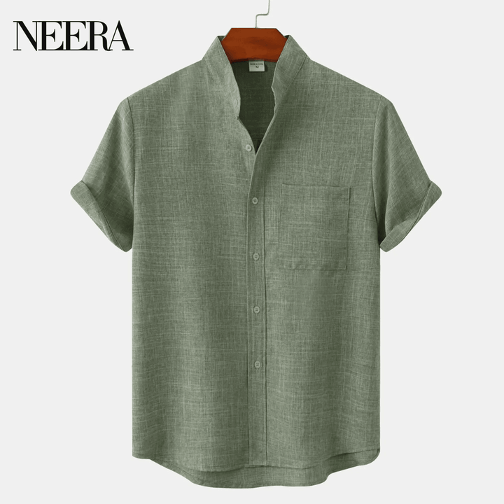 Camicia da tempo libero in lino di lusso