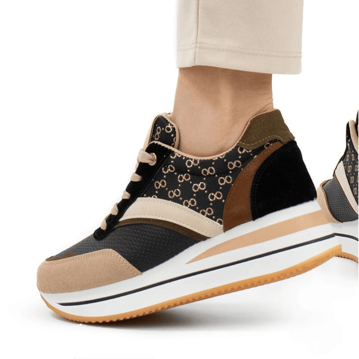 Sneakers casual da passeggio Clary con comoda zeppa