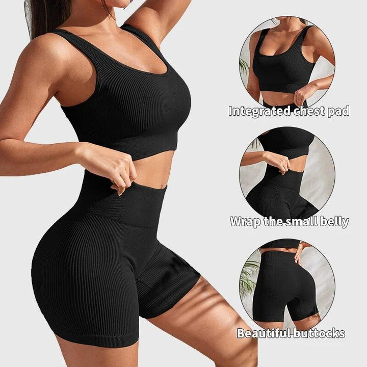 Yoga Set 2-Piece, Shorts and Top-Bra