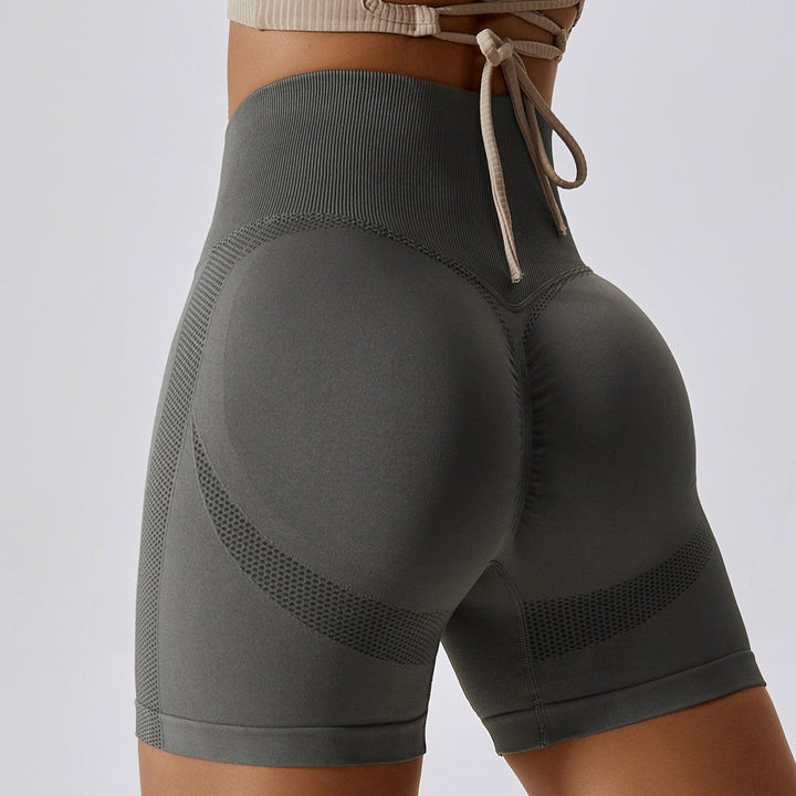 High-waisted fitness shorts