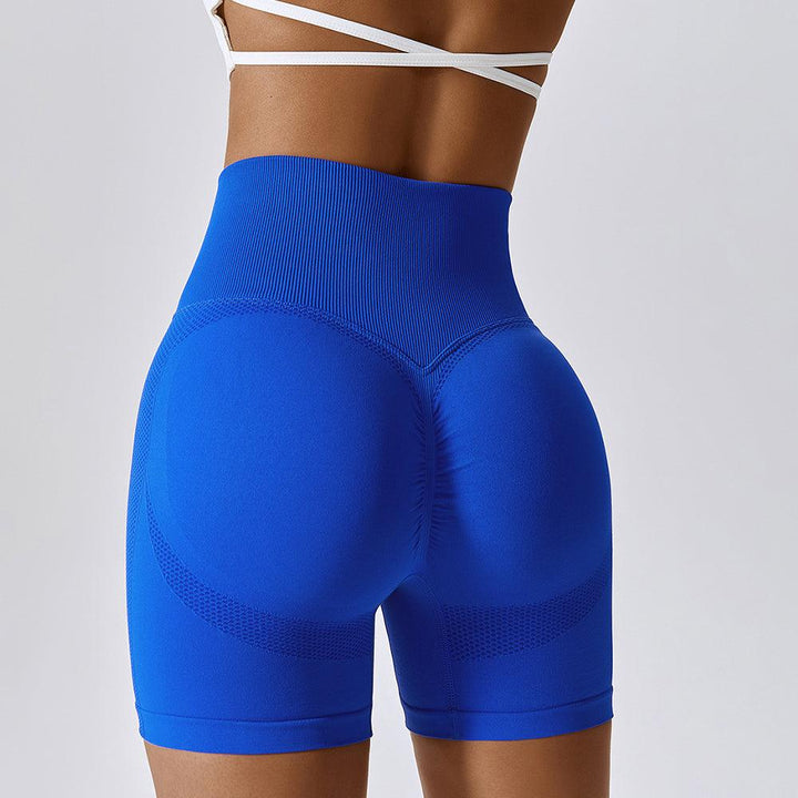 High-waisted fitness shorts