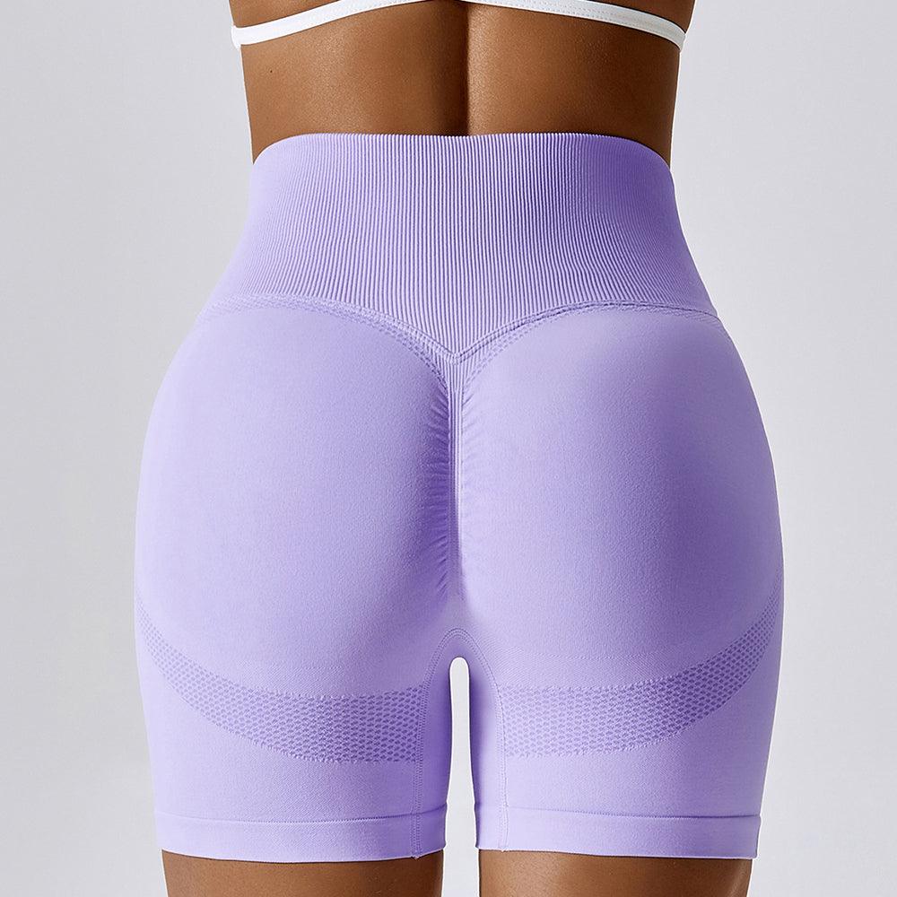 High-waisted fitness shorts