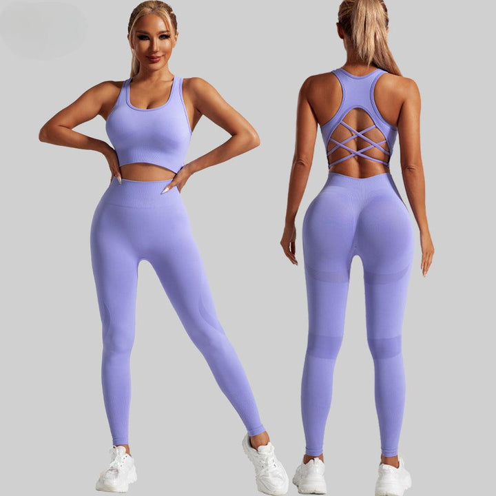 Yoga Set 2-Piece: Leggings and Top-Bra