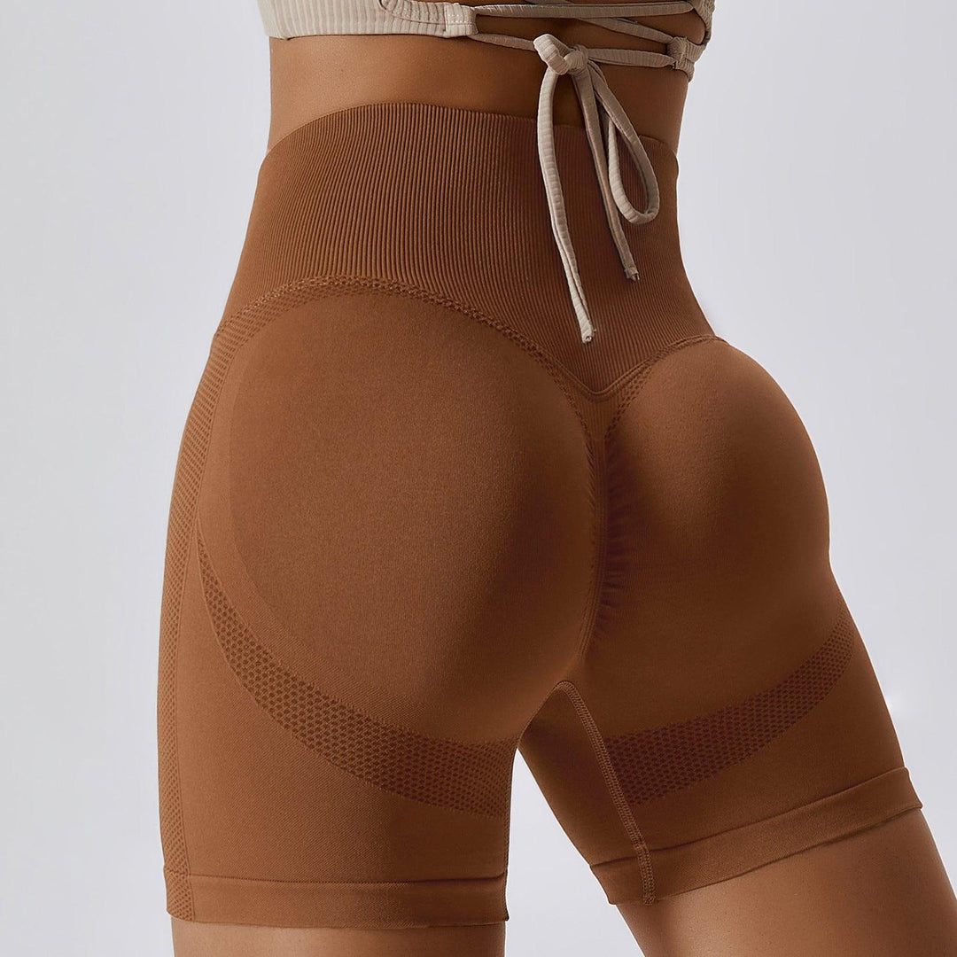 Pantaloncini fitness a vita alta